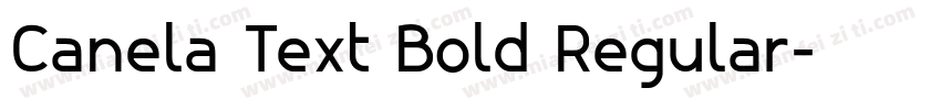 Canela Text Bold Regular字体转换
